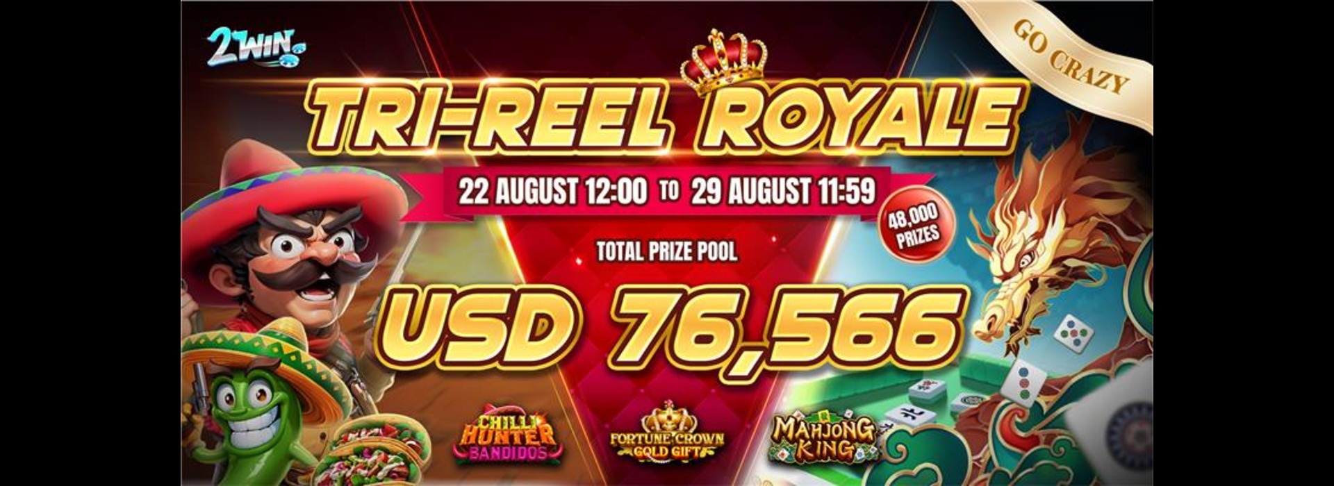 2Win Tri-Reel Royale